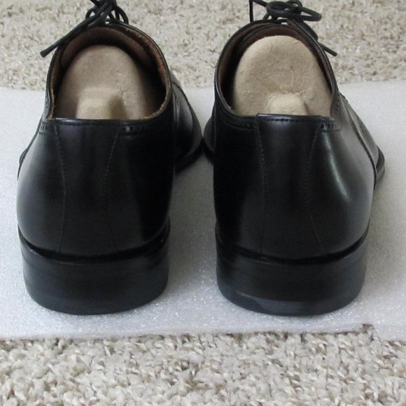 NWOT Magnanni Men\'s Black Oxfords/Derbys Leather Cap Toe Shoes Made in Spain main image 5